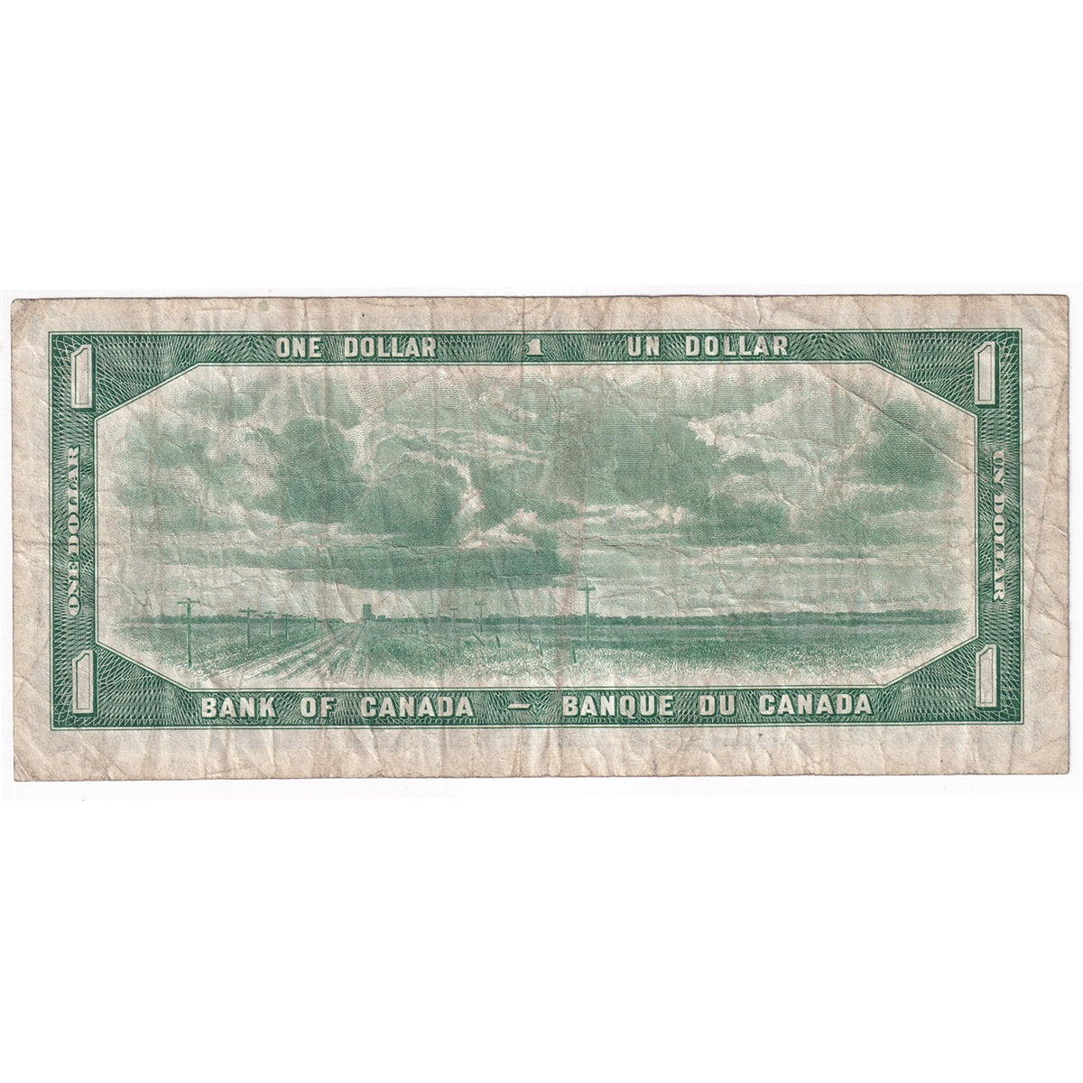 BC-29b 1954 Canada $1 Beattie-Coyne, Devil's Face, S/A, Fine (F12)