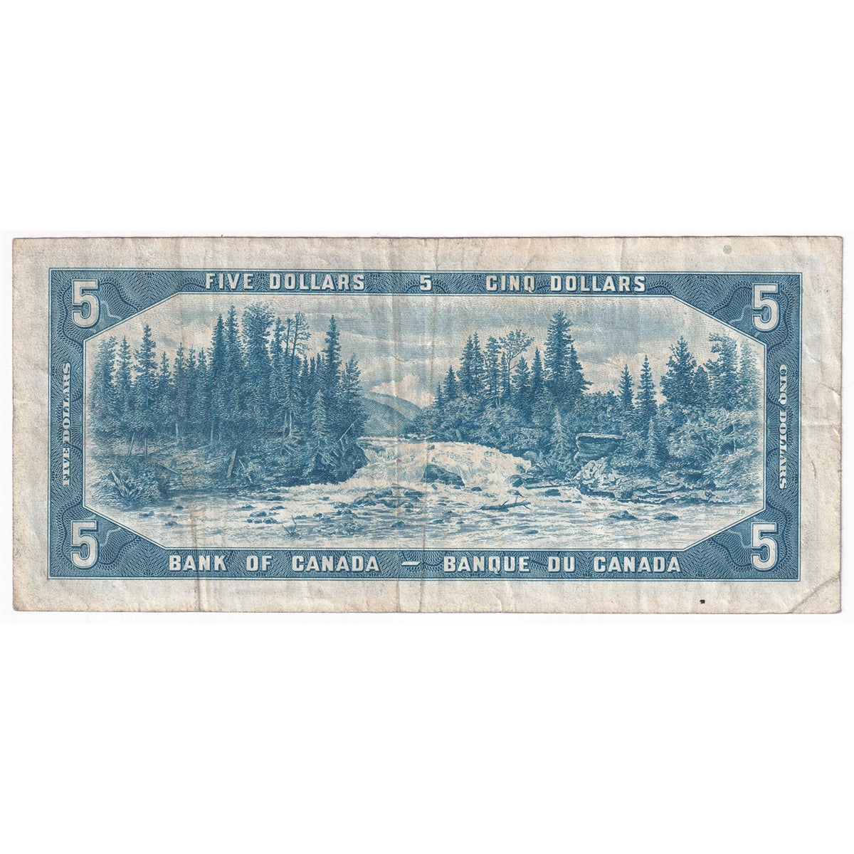 BC-39a-i 1954 Canada $5 Beattie-Coyne, W/C, F-VF