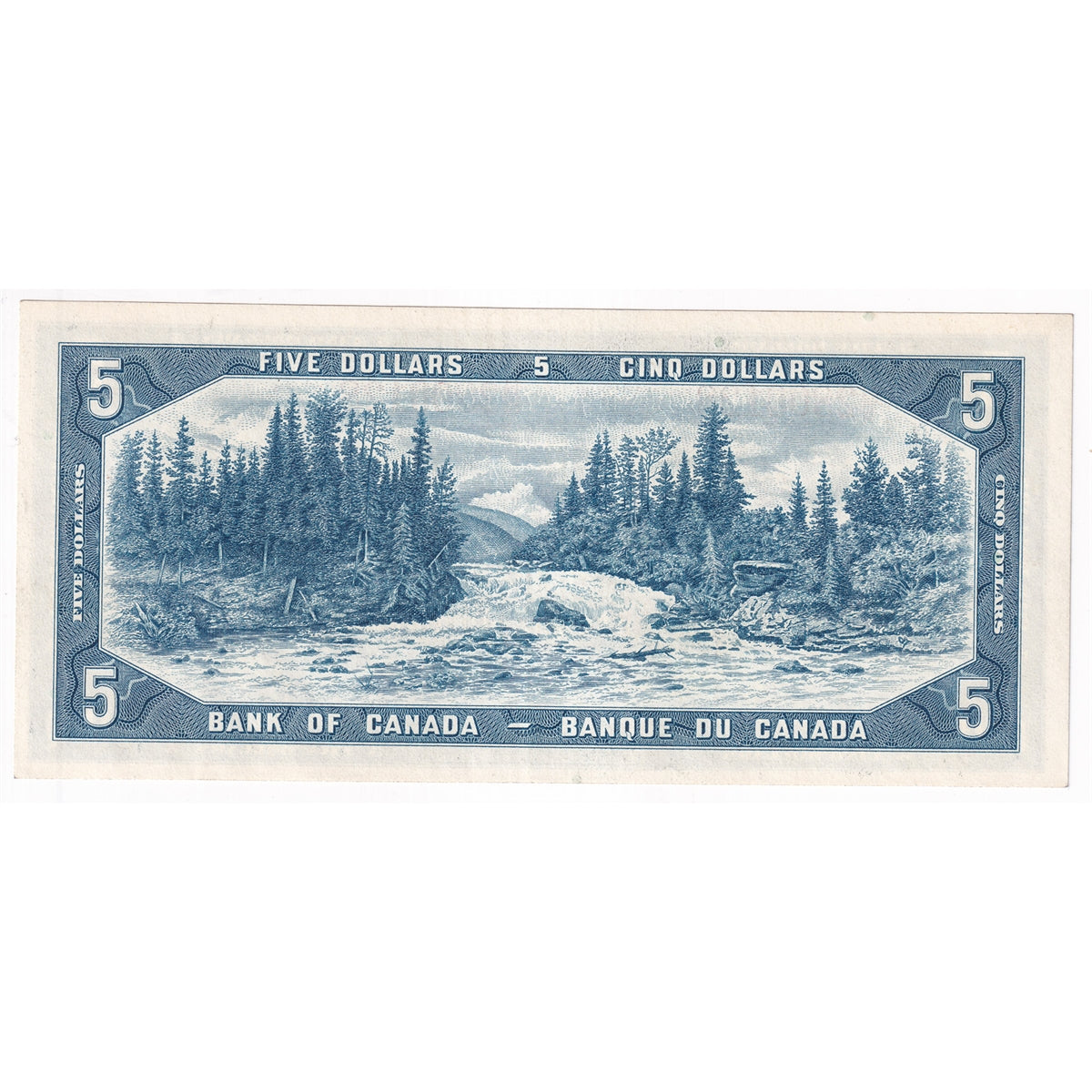 BC-39b 1954 Canada $5 Beattie-Rasminsky, H/S, EF-AU (EF45)