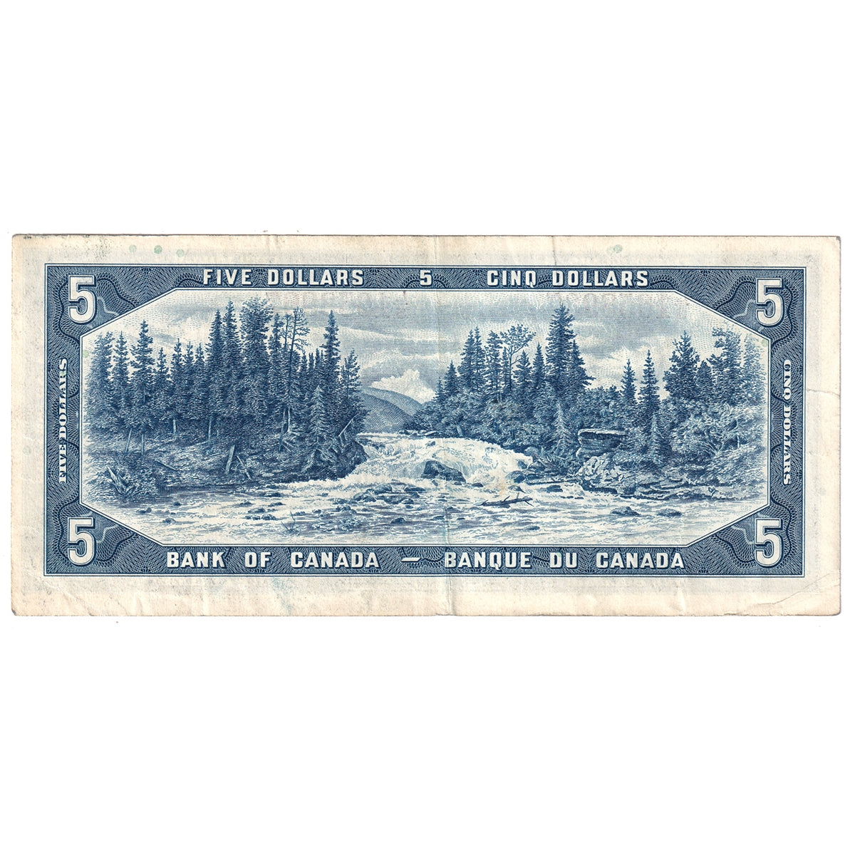 BC-39b 1954 Canada $5 Beattie-Rasminsky, L/S, Extra Fine (EF40)