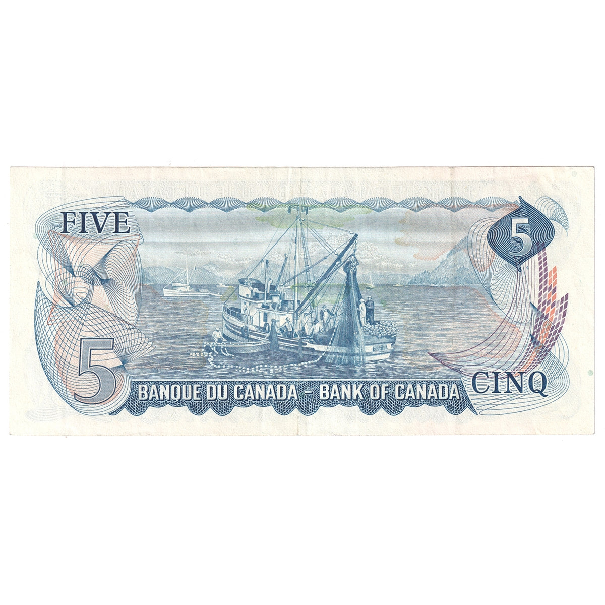 BC-48a 1972 Canada $5 Bouey-Rasminsky, CK, VF-EF (VF30)