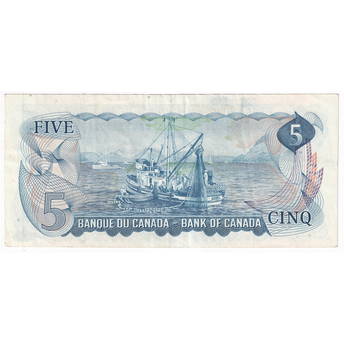 BC-48b 1972 Canada $5 Lawson-Bouey, CR, VF-EF (VF30)