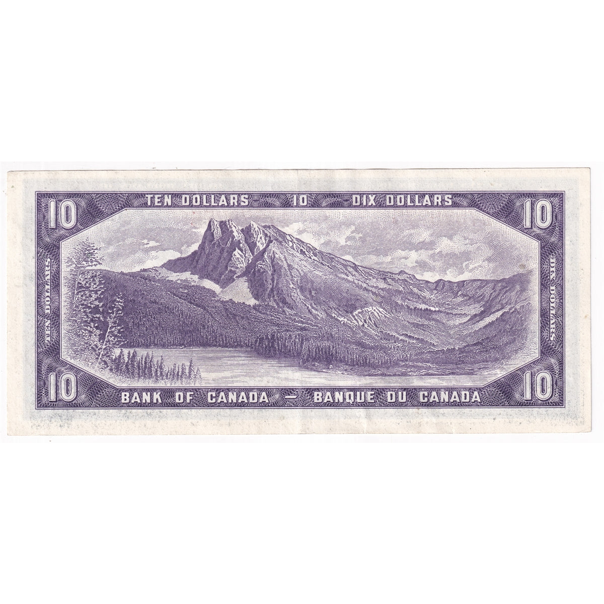 BC-40a 1954 Canada $10 Beattie-Coyne, X/D, EF-AU (EF45)