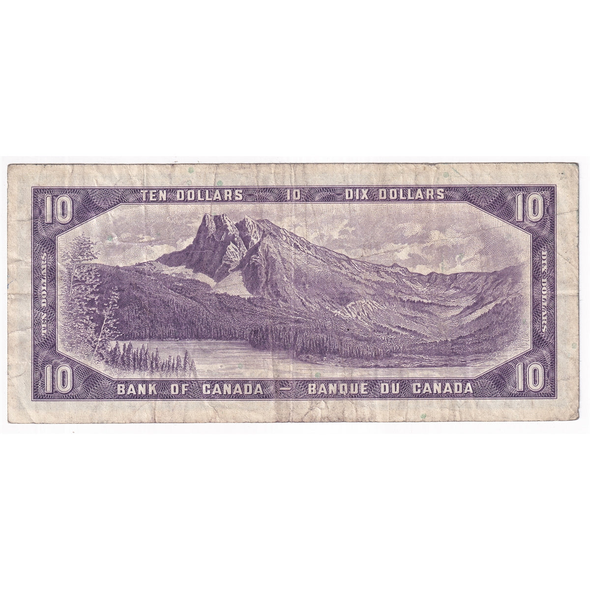 BC-40b 1954 Canada $10 Beattie-Rasminsky, J/T, F-VF (F15)