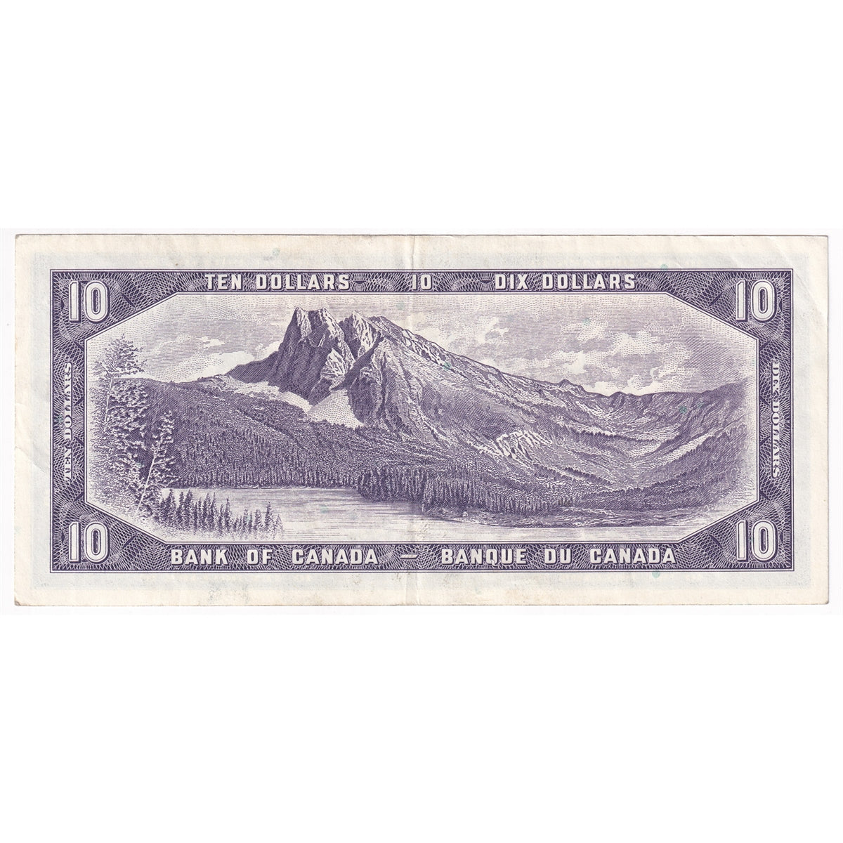 BC-40b 1954 Canada $10 Beattie-Rasminsky, U/T, EF