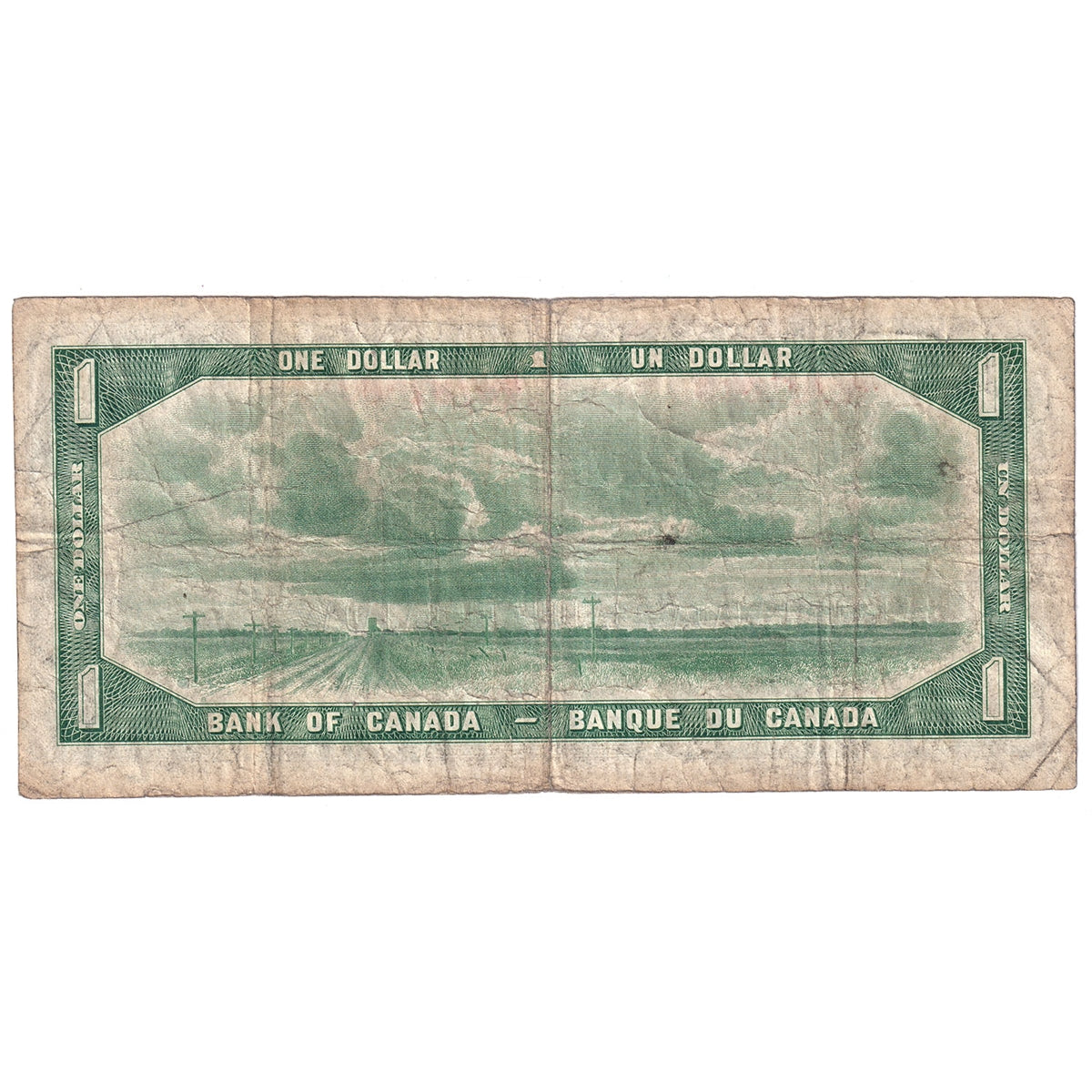 BC-29a 1954 Canada $1 Coyne-Towers, Devil's Face, B/A, Very Good (VG8)