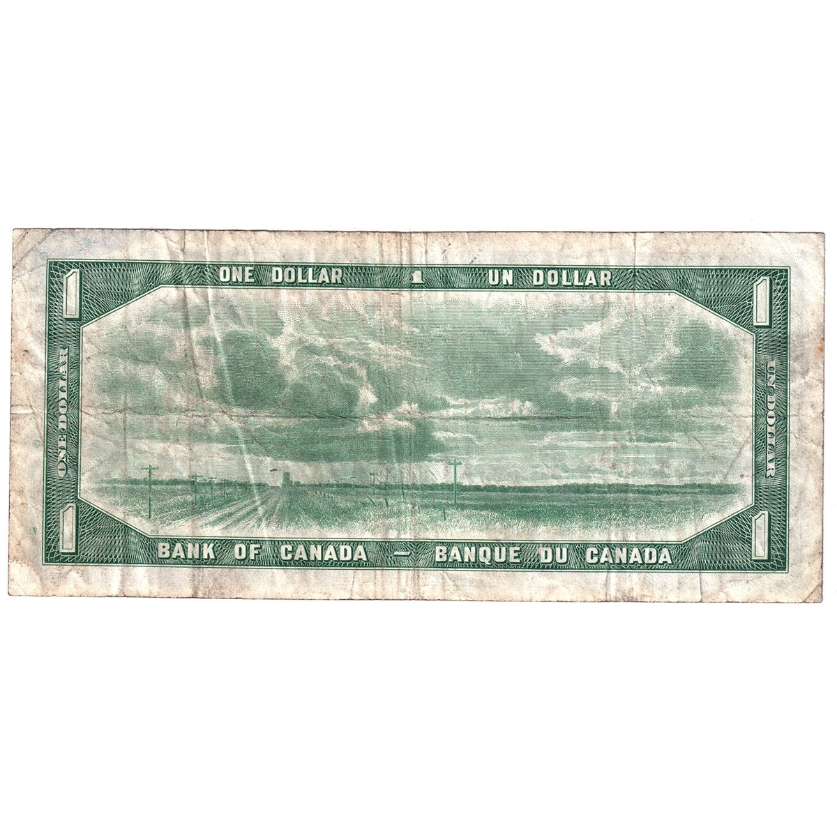BC-29b 1954 Canada $1 Beattie-Coyne, Devil's Face, I/A, Fine (F12)