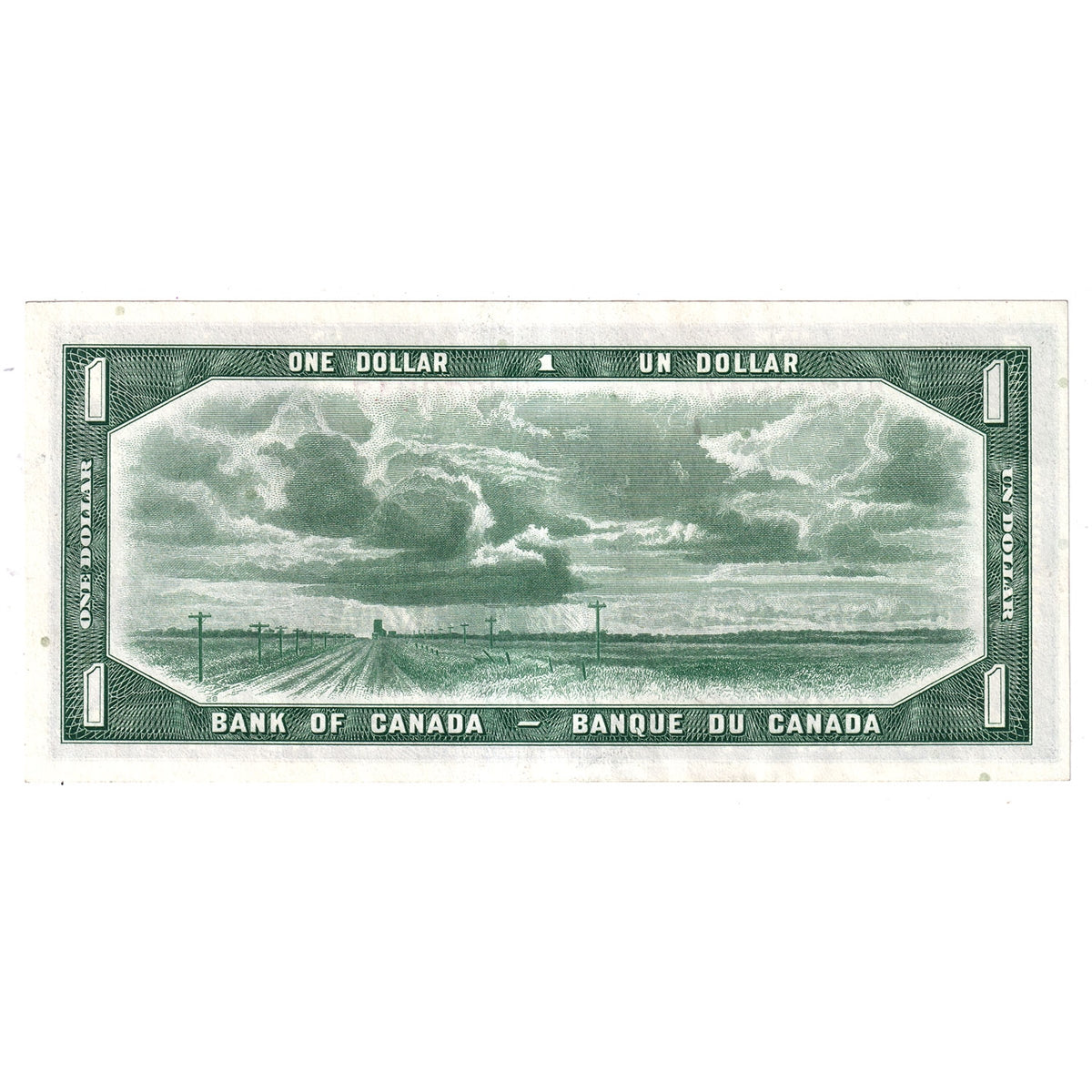BC-29b 1954 Canada $1 Beattie-Coyne, Devil's Face, N/A, Almost Uncirculated (AU50)