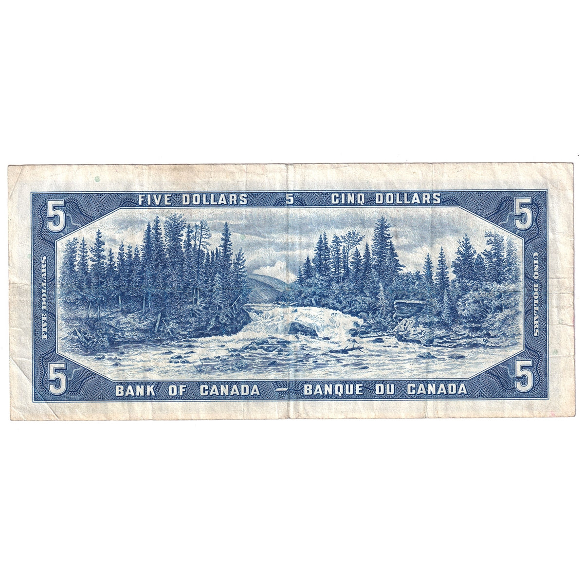 BC-39a 1954 Canada $5 Beattie-Coyne, N/C, F-VF (F15)