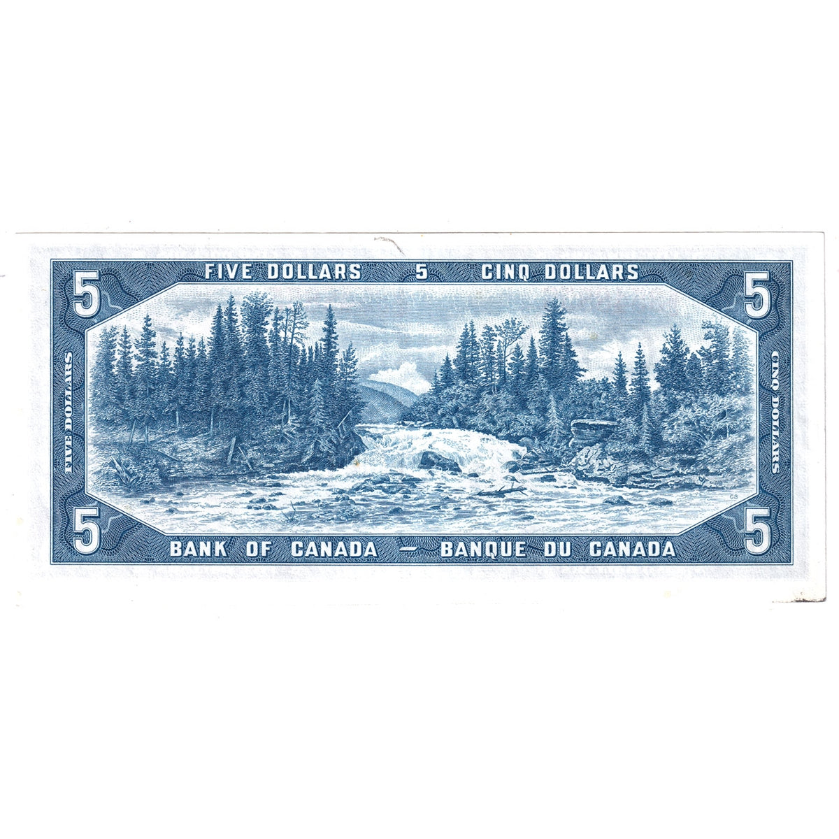 BC-39a-i 1954 Canada $5 Beattie-Coyne, S/C, EF-AU (EF45)