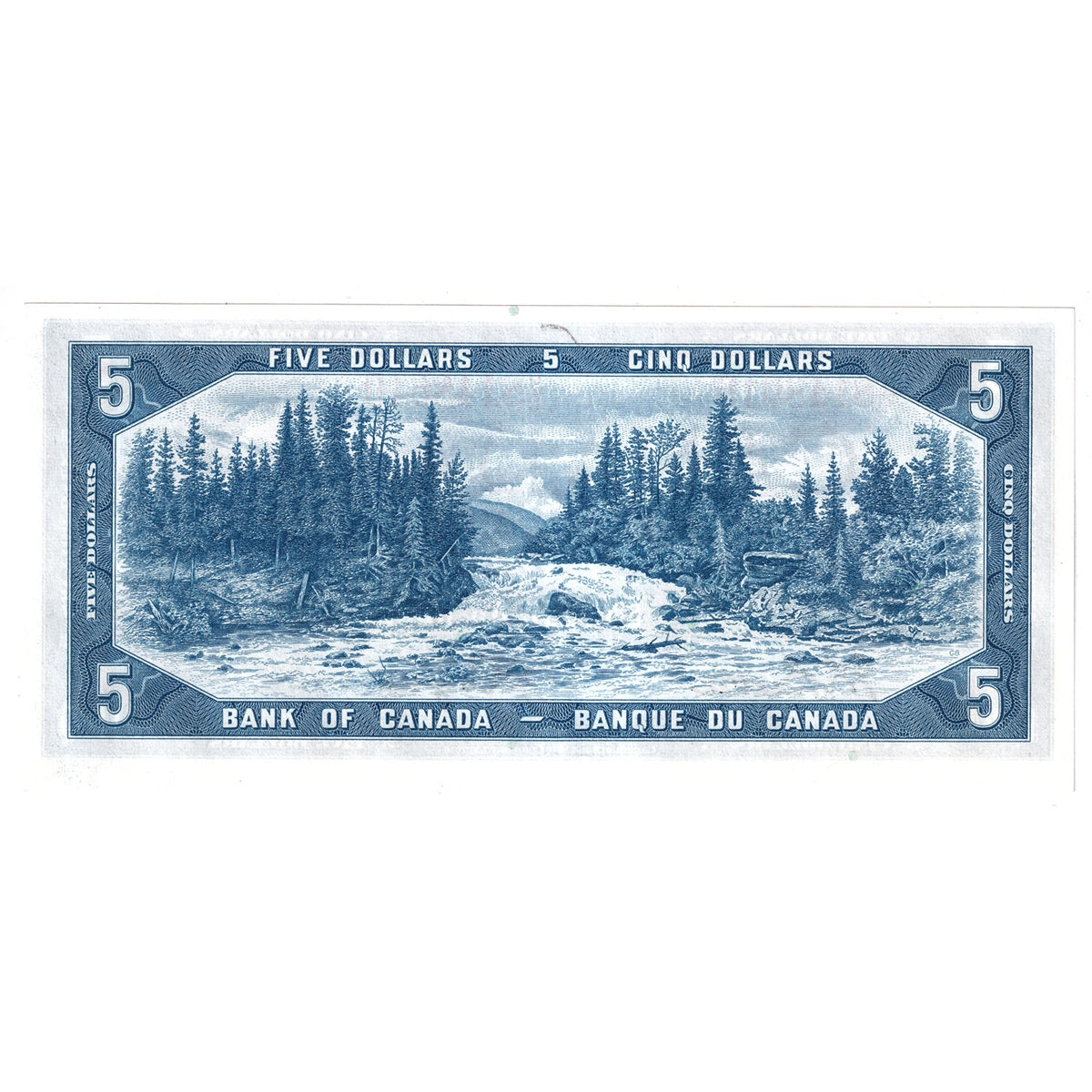 BC-39a-i 1954 Canada $5 Beattie-Coyne, V/C, AU-UNC (AU55)