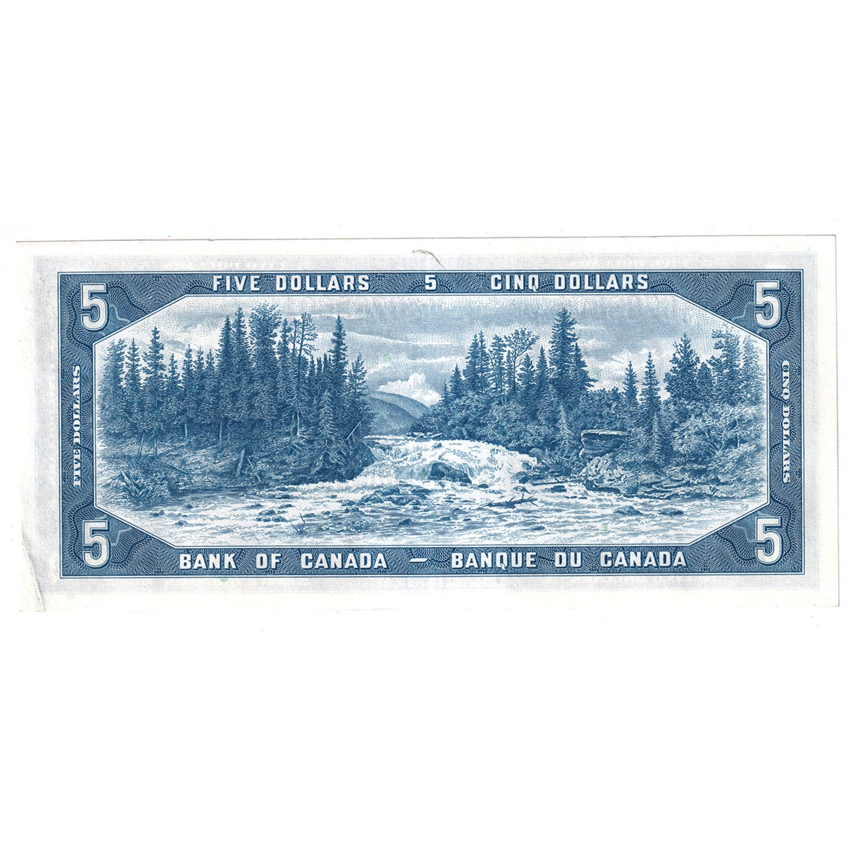 BC-39a-i 1954 Canada $5 Beattie-Coyne, W/C, Almost Uncirculated (AU50)