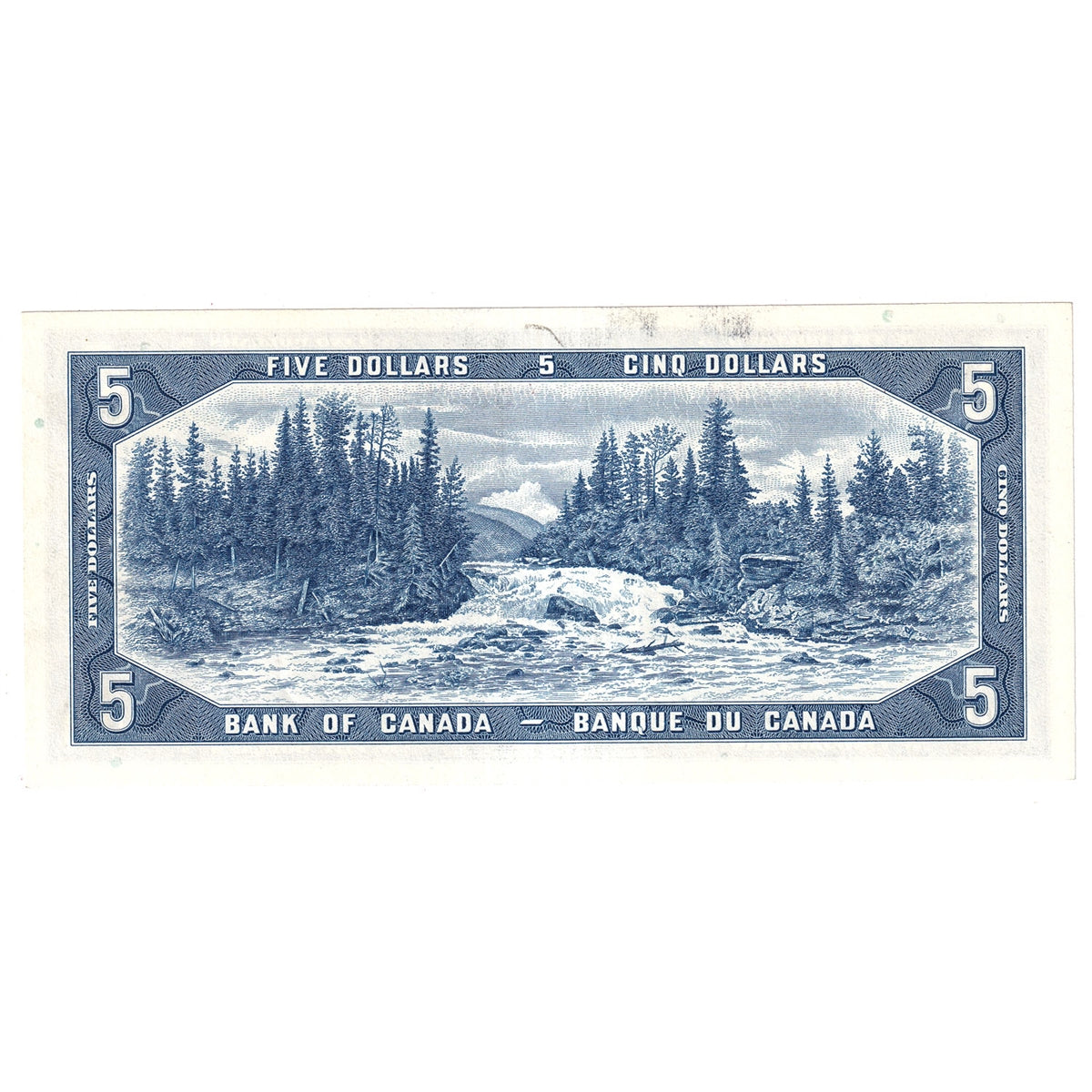 BC-39b 1954 Canada $5 Beattie-Rasminsky, J/S, Uncirculated (MS60)