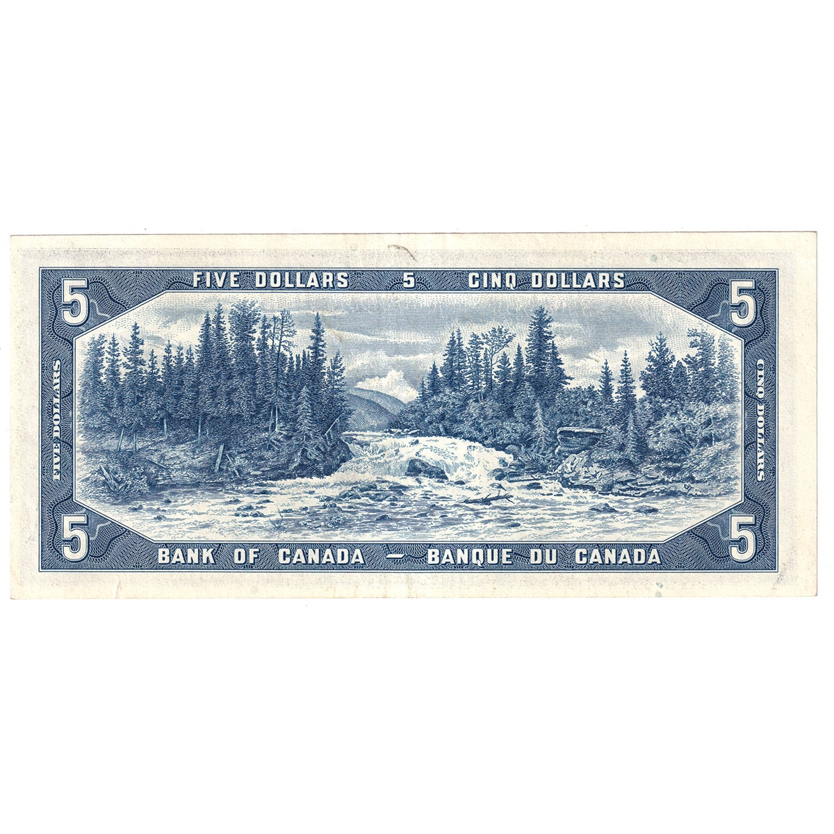 BC-39b 1954 Canada $5 Beattie-Rasminsky, J/S, EF-AU (EF45)
