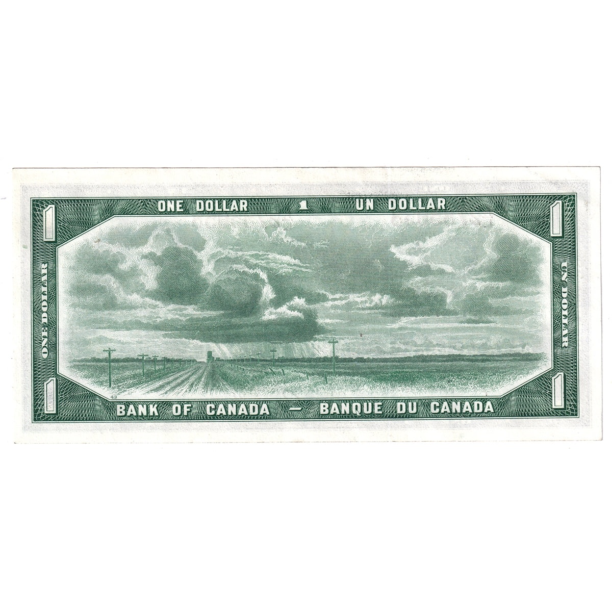 BC-37a 1954 Canada $1 Beattie-Coyne, A/L, Choice Uncirculated (CUNC63)