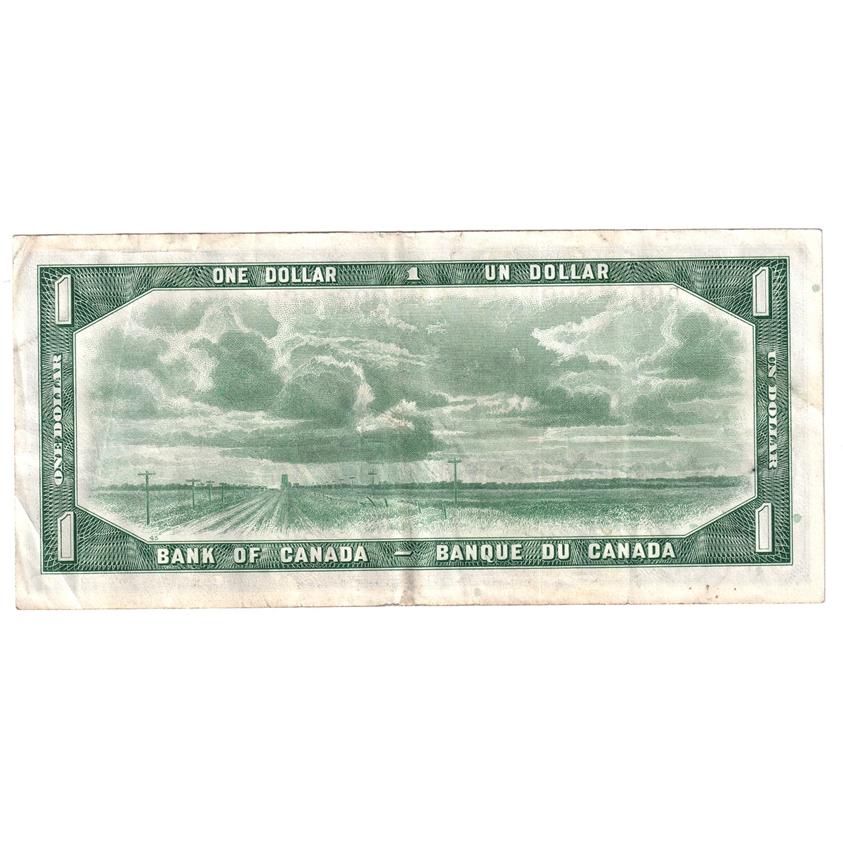 BC-37a 1954 Canada $1 Beattie-Coyne, D/L, VF-EF (VF30)