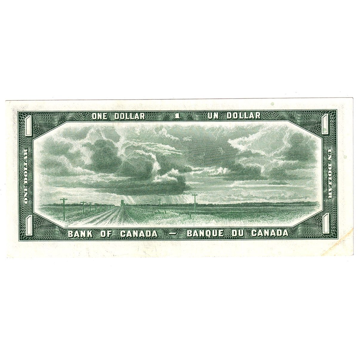 BC-37bA 1954 Canada $1 Beattie-Rasminsky, *H/Y, EF-AU