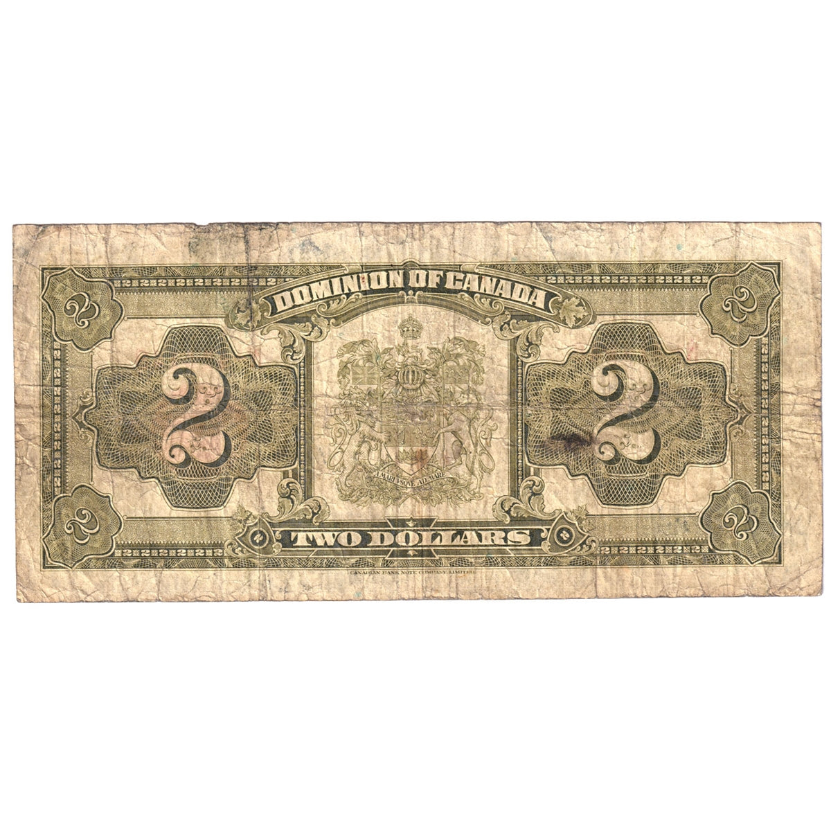 DC-26g 1923 Dominion $2 McCavour-Saunders, Red Seal, Group 2, Very Good (VG8)