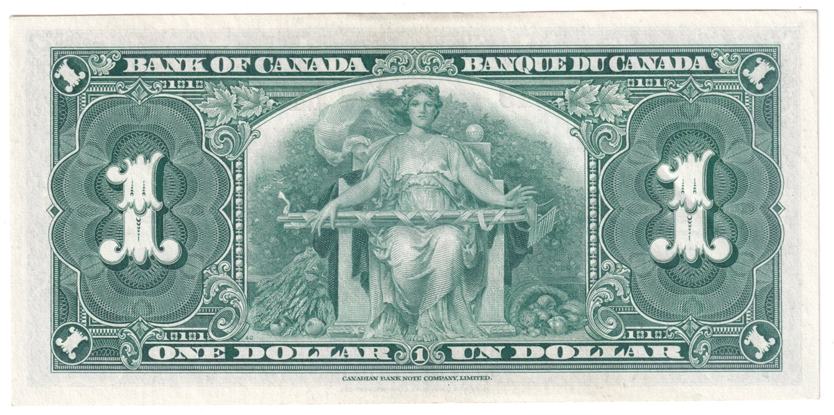 BC-21c 1937 Canada $1 Gordon-Towers, C/M, AU-UNC