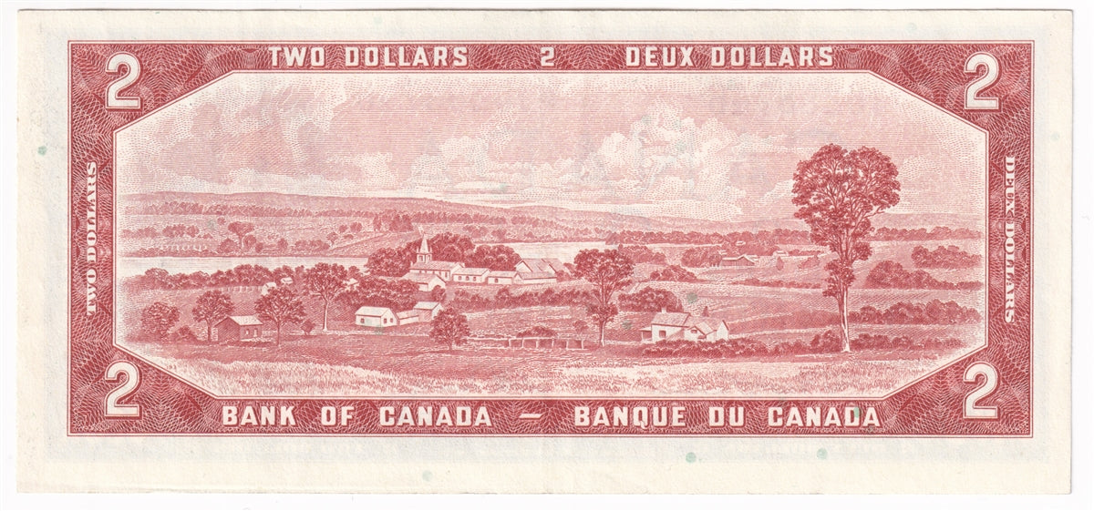 BC-38dA 1954 Canada $2 Lawson-Bouey, *O/G, VF-EF