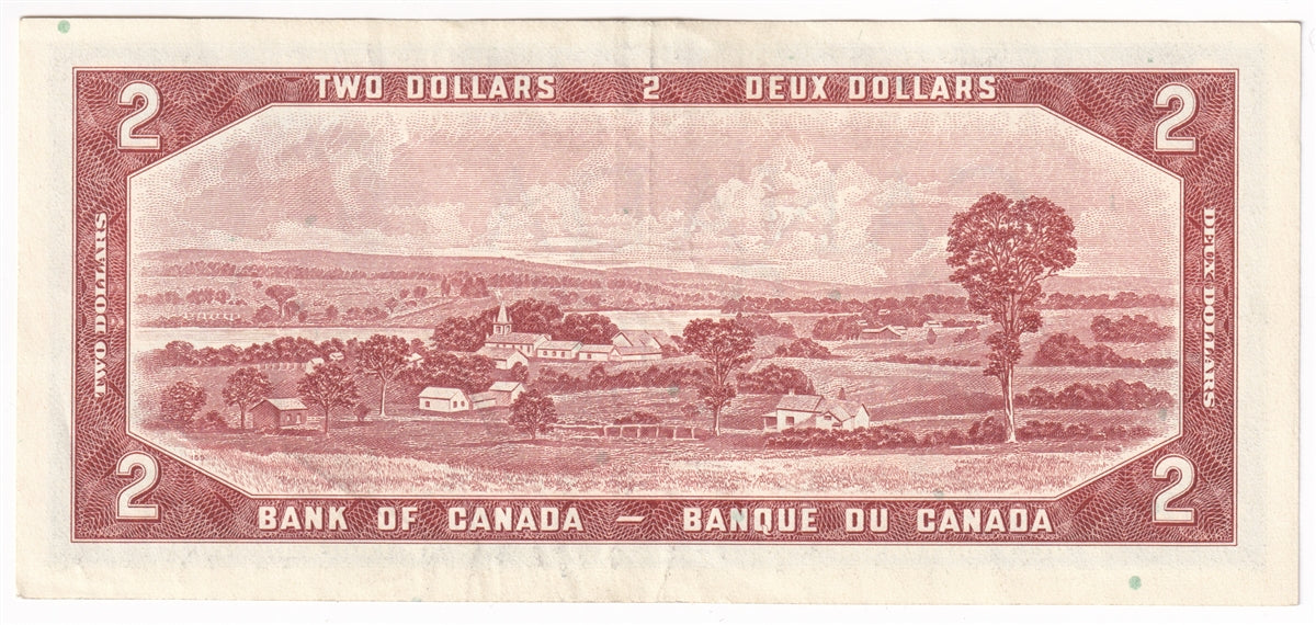 BC-38c 1954 Canada $2 Bouey-Rasminsky, F/G, Extra Fine (EF40)