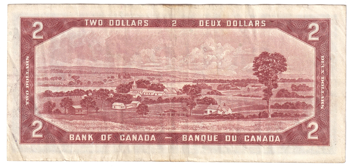 BC-38a 1954 Canada $2 Beattie-Coyne, A/R, Very Fine (VF20)