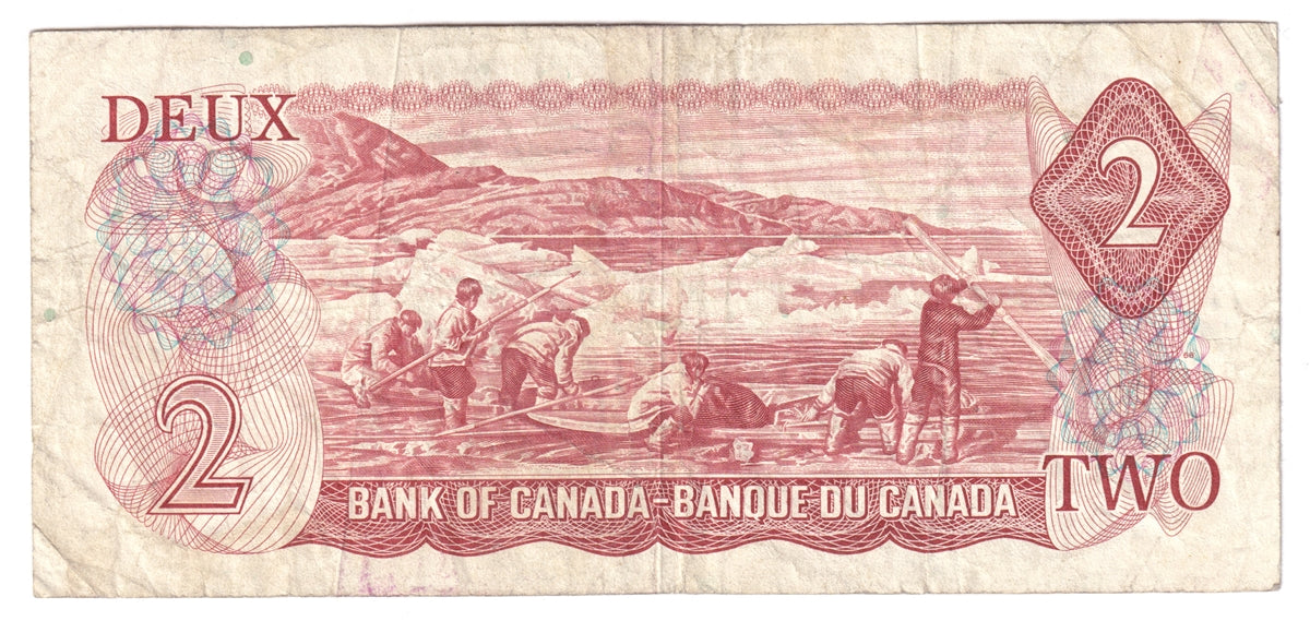 BC-47aA 1974 Canada $2 Lawson-Bouey, *RW, Circ