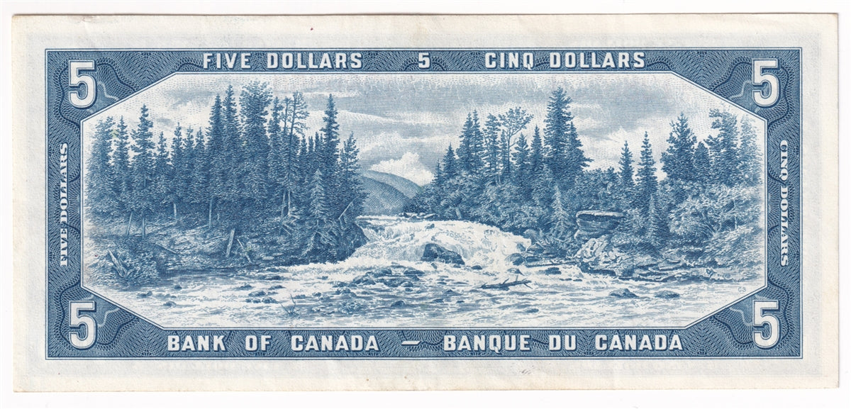 BC-39a-i 1954 Canada $5 Beattie-Coyne, U/C, Extra Fine (EF40)