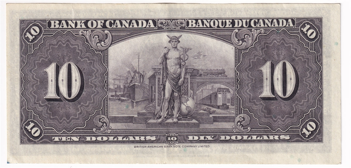 BC-24b 1937 Canada $10 Gordon-Towers, N/D, EF
