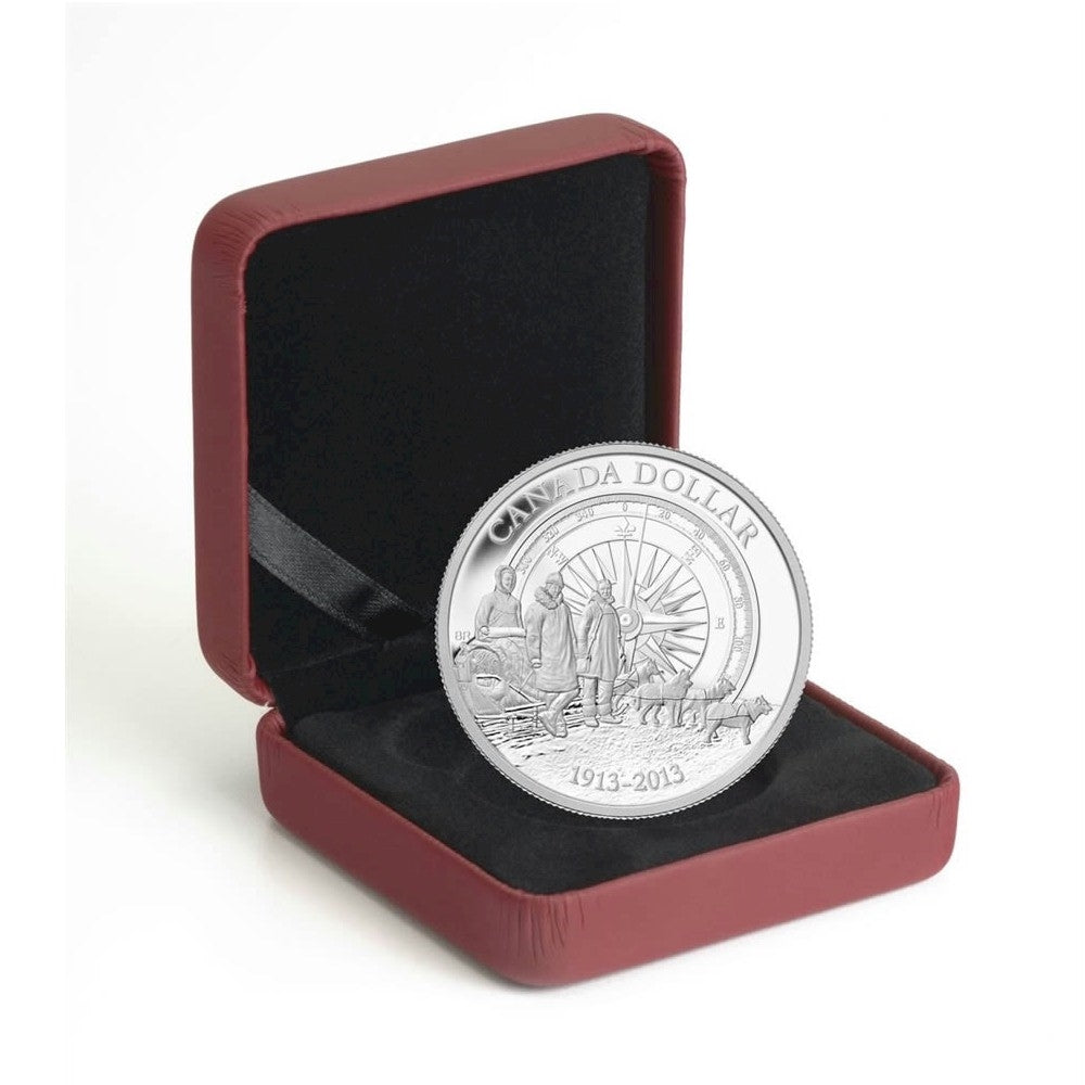 2013 Canadian $1 Arctic Expedition Centennial Proof Silver (NO Tax)