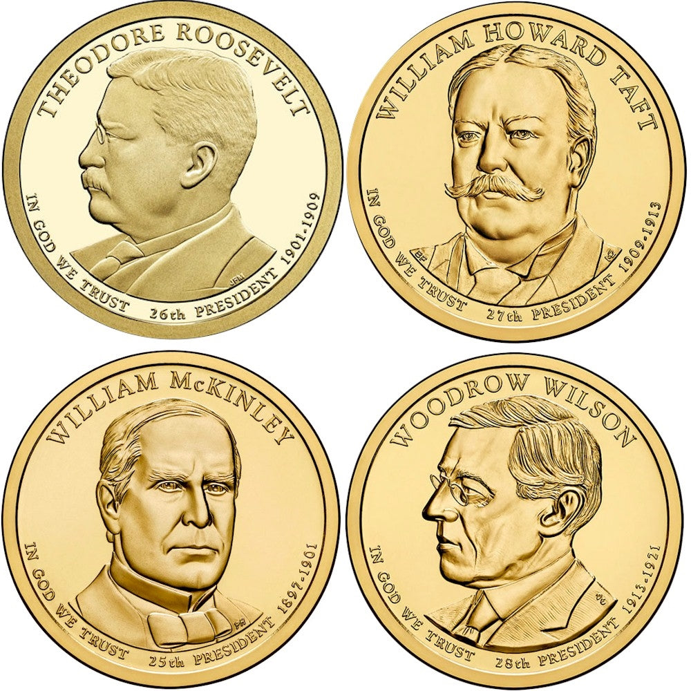 2013 USA Presidential Dollar 8-Coin Set - Both P&D Mints