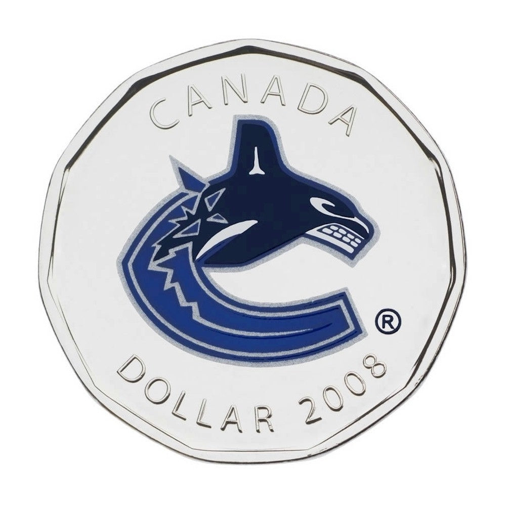 2008 Canada Vancouver Canucks NHL $1 Coin Puck Set