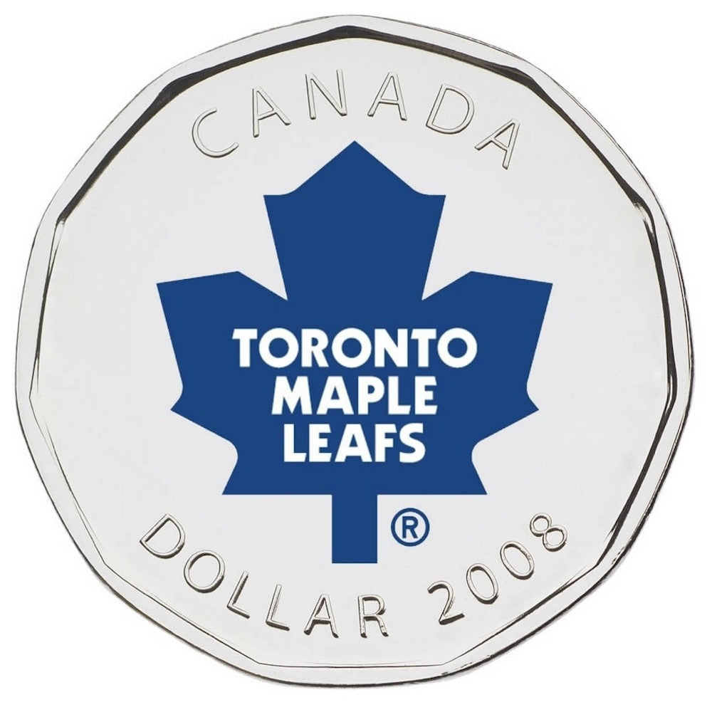2008 Canada Toronto Maple Leafs NHL $1 Coin Puck Set