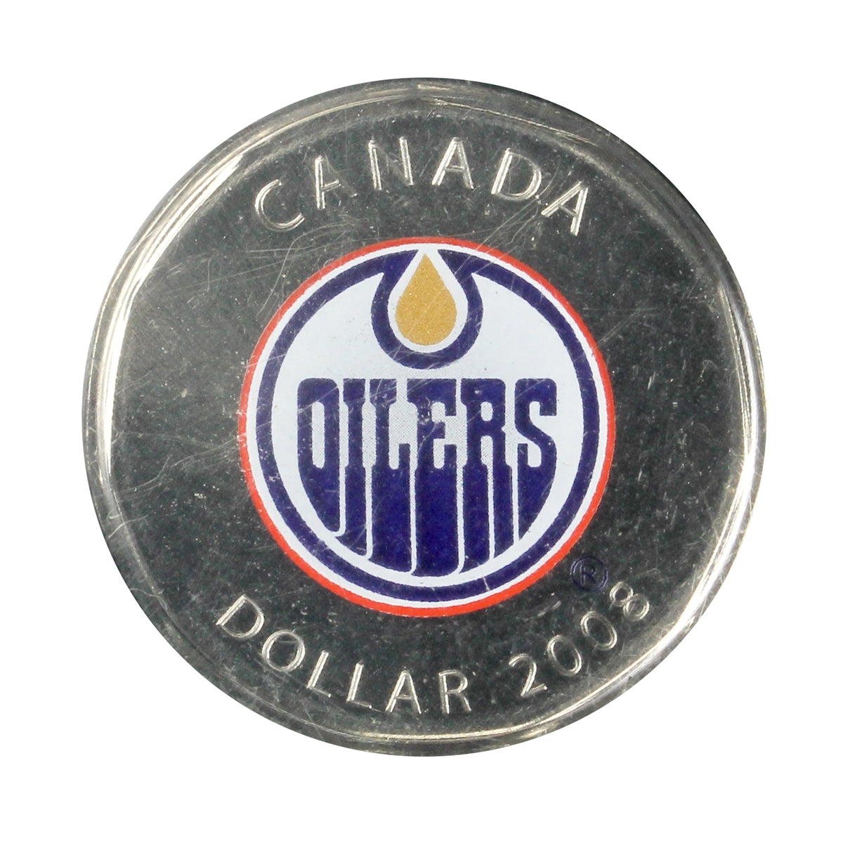 2008 Canada Edmonton Oilers NHL $1 Coin Puck Set