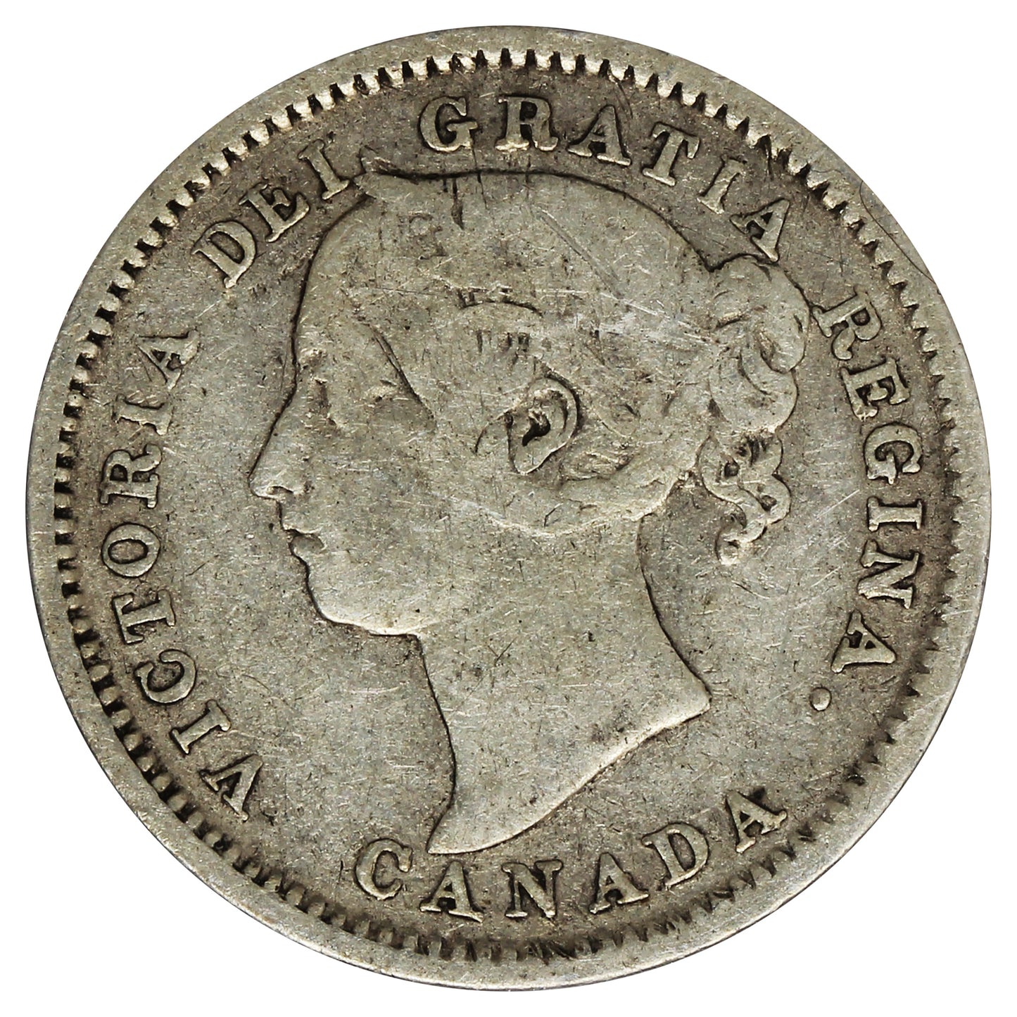 1891 Canada 22 Leaves Canada 10-cents VG-F (VG10) impaired