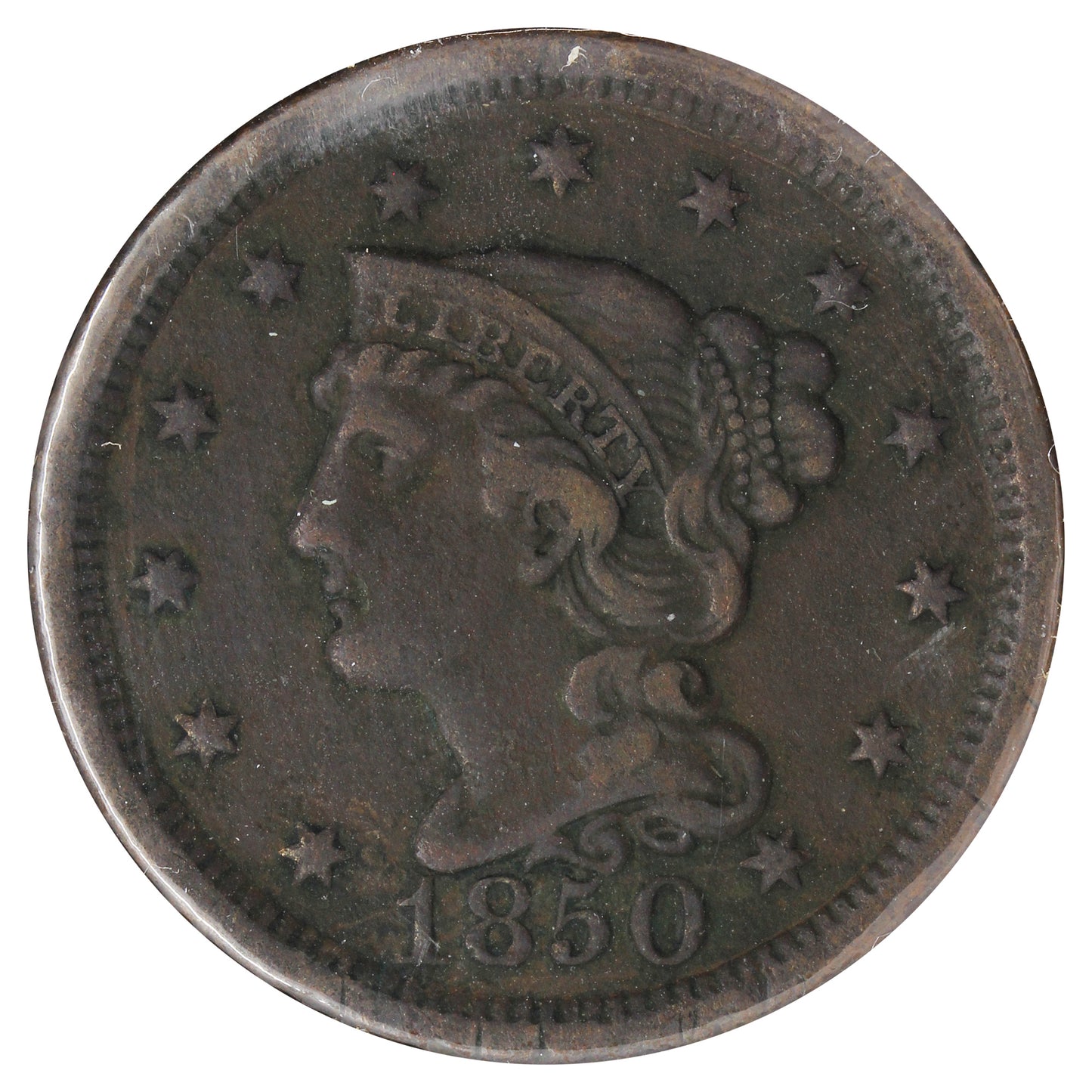 1850 USA Cent (Cleaned)