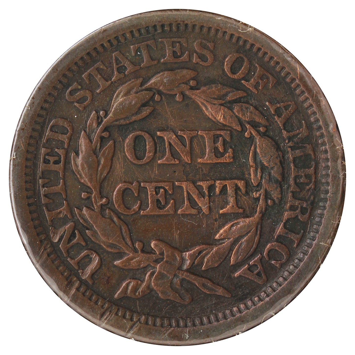1853 USA Cent (Scratched)