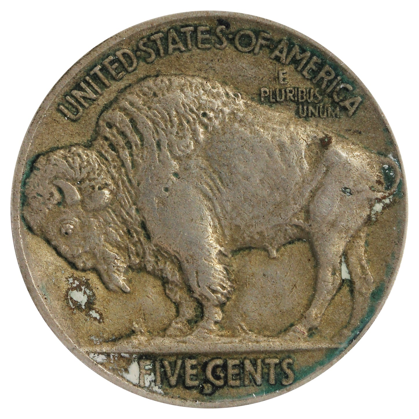 1916 D USA Nickel Extra Fine (EF40) Impaired