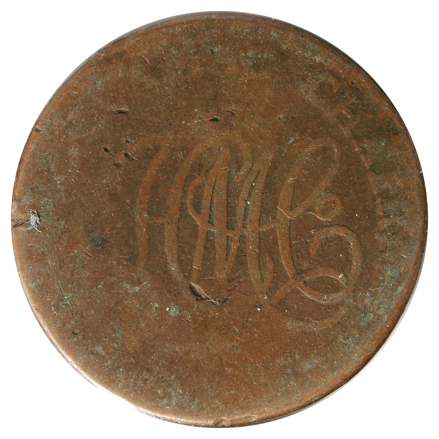Ireland 1792 - Turner Camac Chairman 1/2 Penny Token About Good (AG3) Impaired