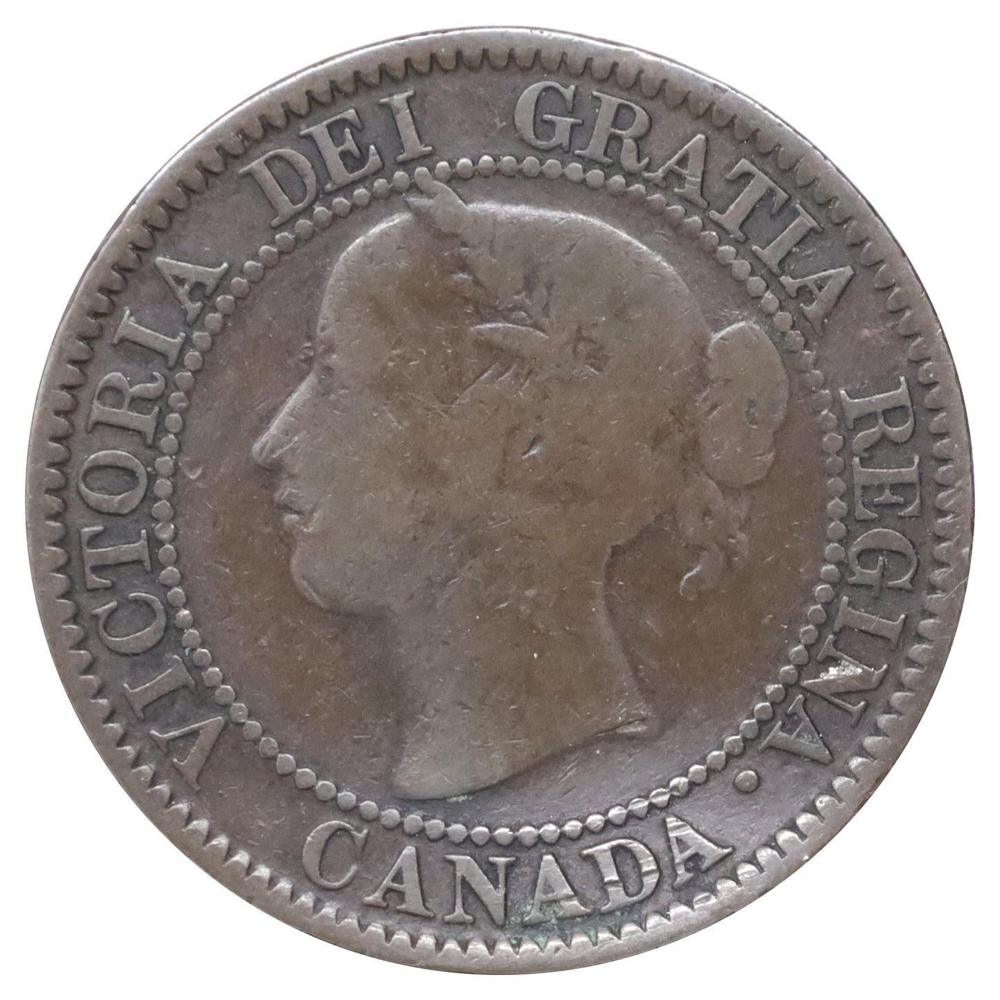 1859 Wide 8/9 Canada 1-cent Good (G4) Scratched, marks, or impaired