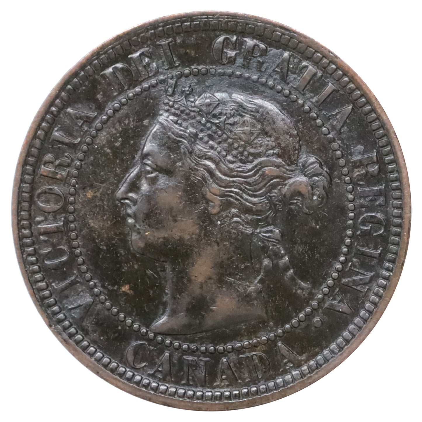 1887 Canada 1-cent Extra Fine (EF40) Scratched, marks, or impaired