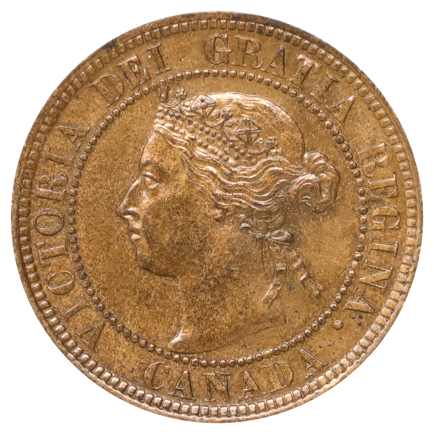1896 Canada 1-cent Uncirculated (MS60) Scratched, marks, or impaired
