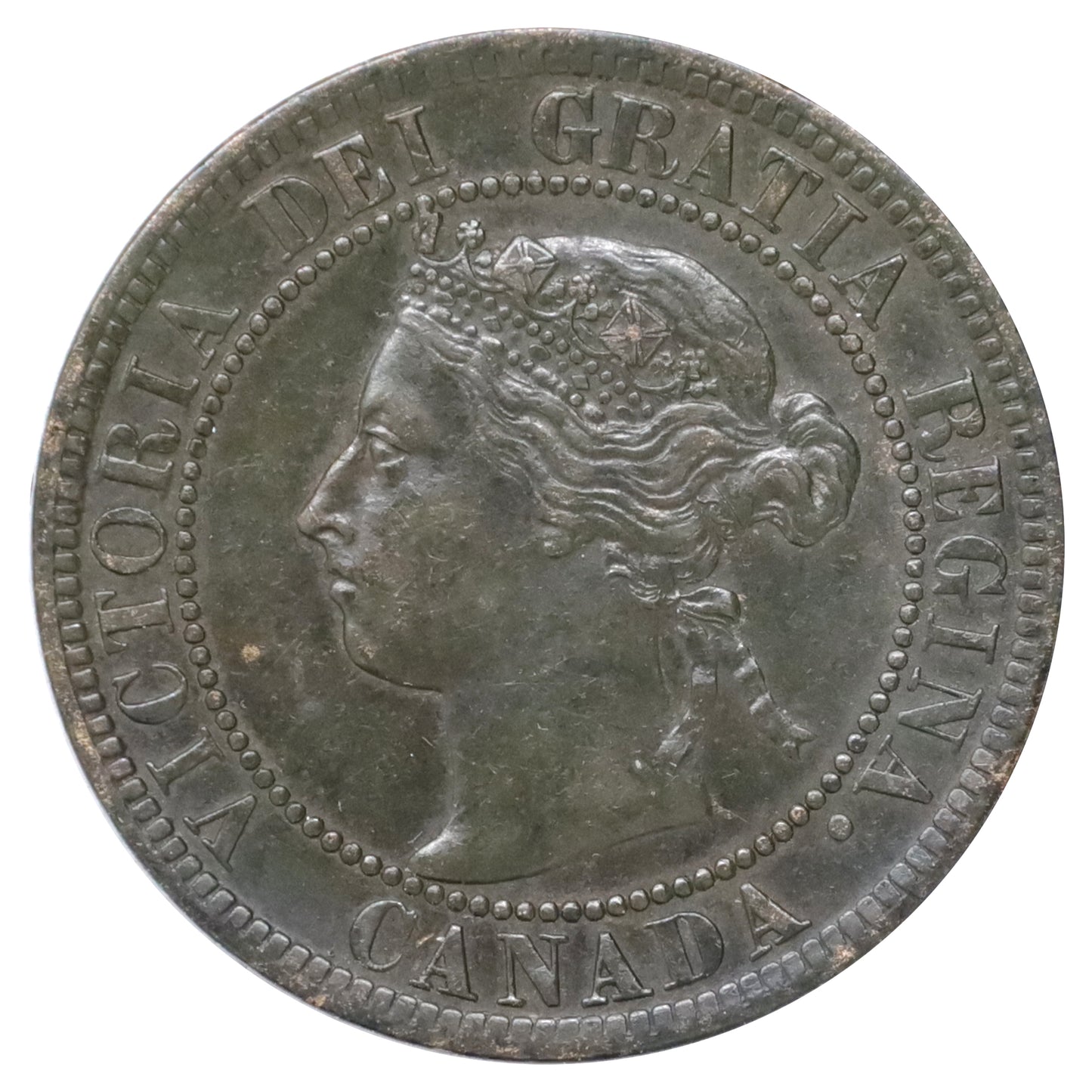 1896 Canada 1-cent Extra Fine (EF40) Scratched, marks, or impaired