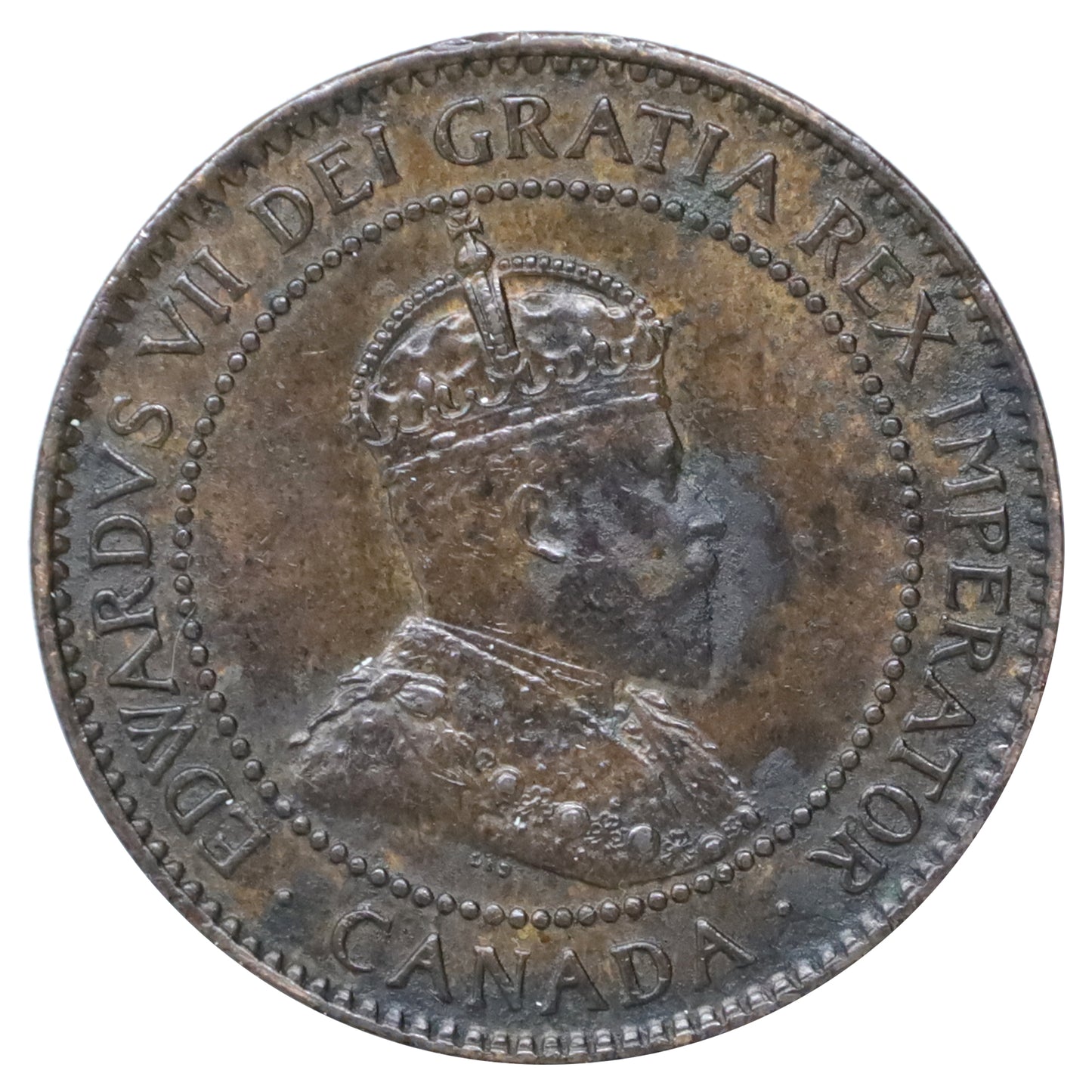 1907 Canada 1-cent AU-UNC (AU55) Scratched, marks, or impaired