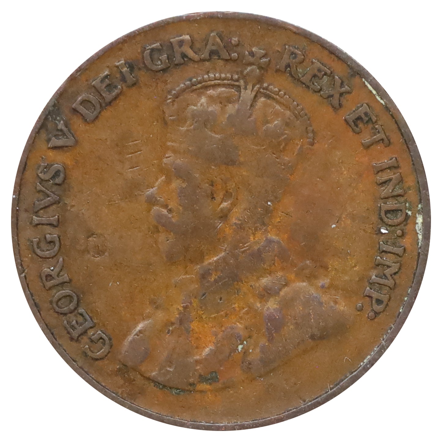 1923 Canada 1-cent VG-F (VG10) Scratched, marks, or impaired