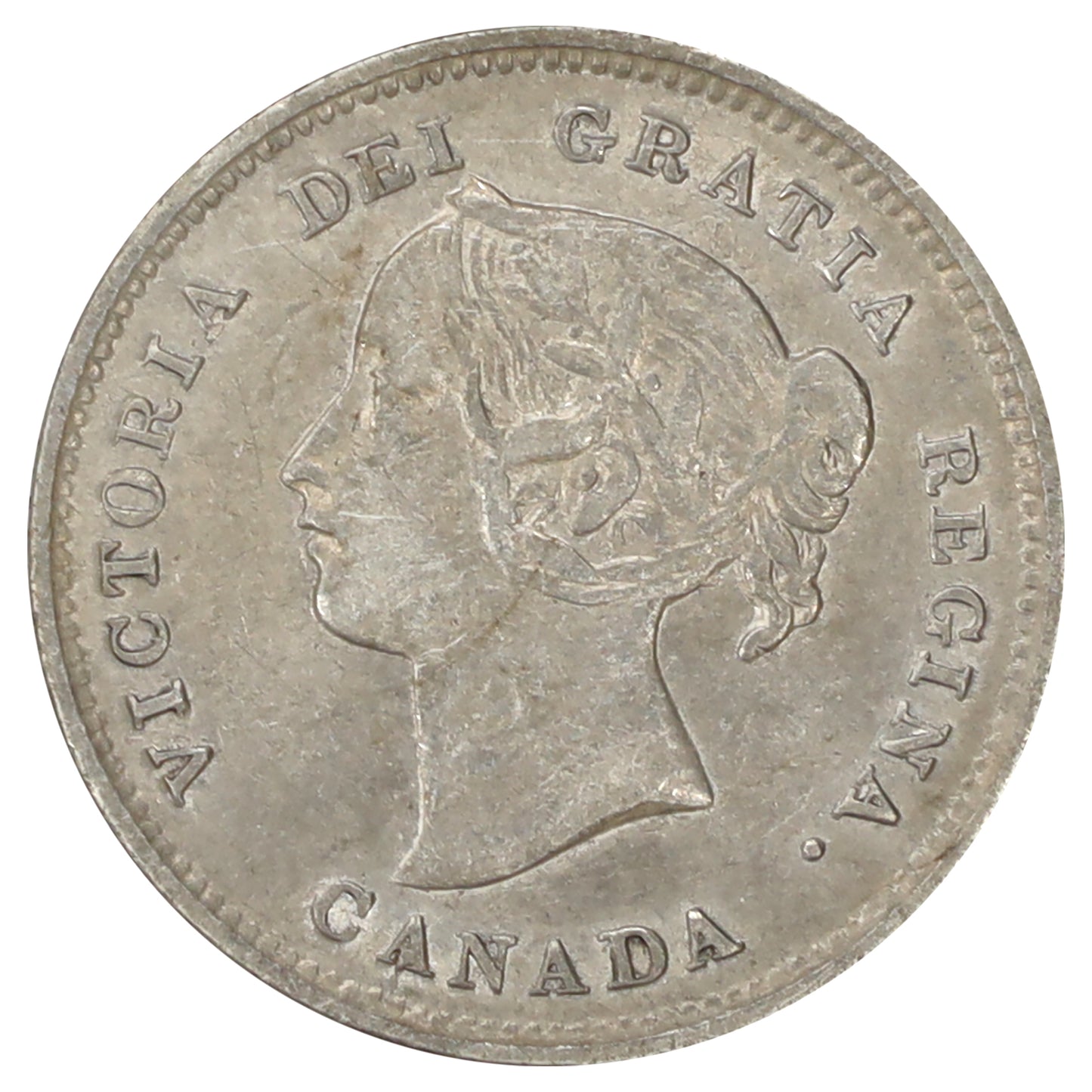 1892 Canada 5-cents Extra Fine (EF40) Scratched, marks, or impaired