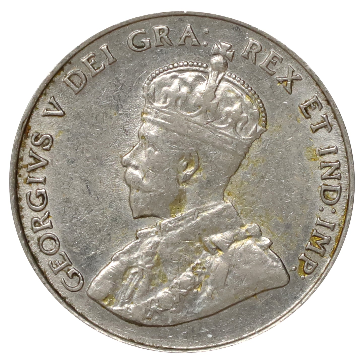 1923 Canada 5-cents EF-AU (EF45) Scratched, marks, or impaired