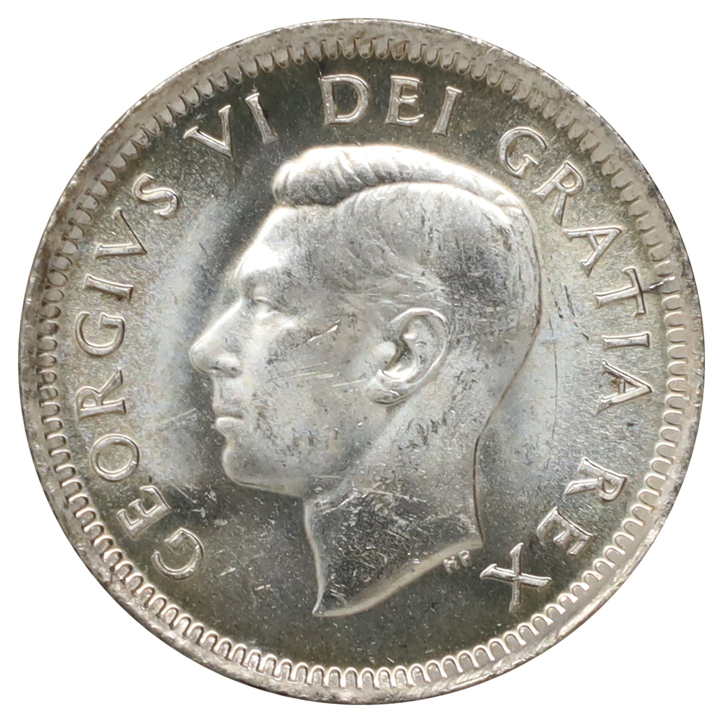 1951 Canada 10-cents Brilliant Uncirculated (MS63) Scratched, marks, or impaired