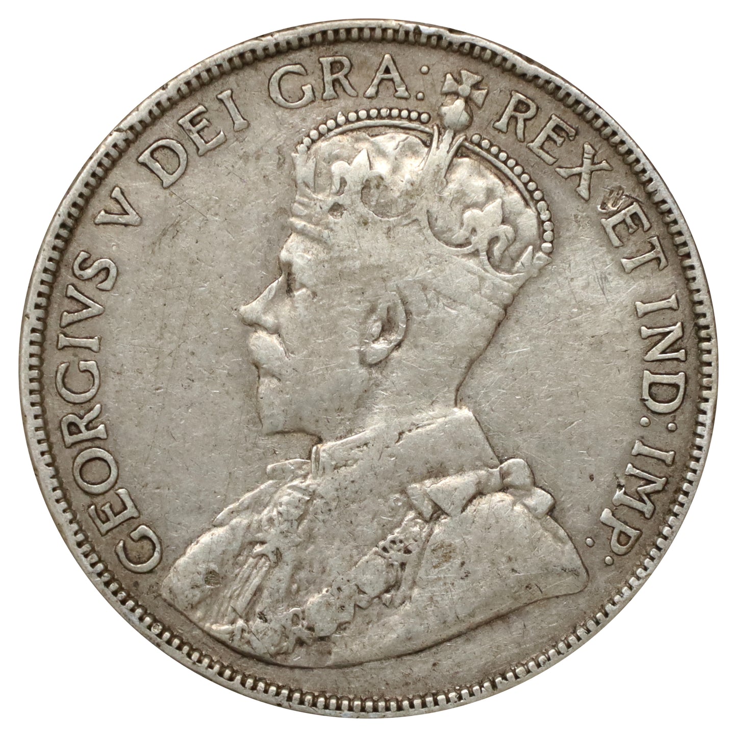 1912 Canada 50-cents Fine (F12) Scratched, marks, or impaired