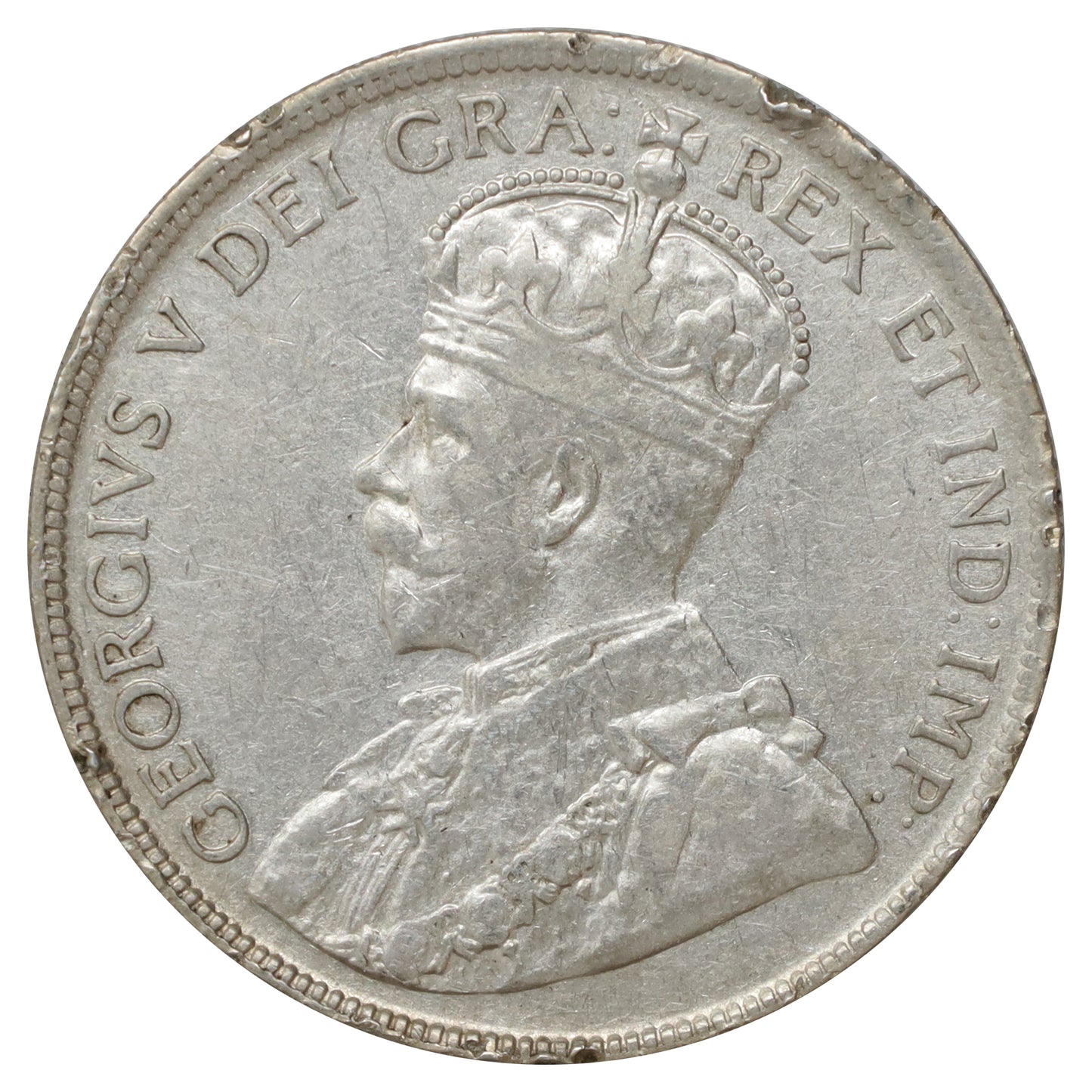 1919 Canada 50-cents Very Fine (VF20) Scratched, marks, or impaired